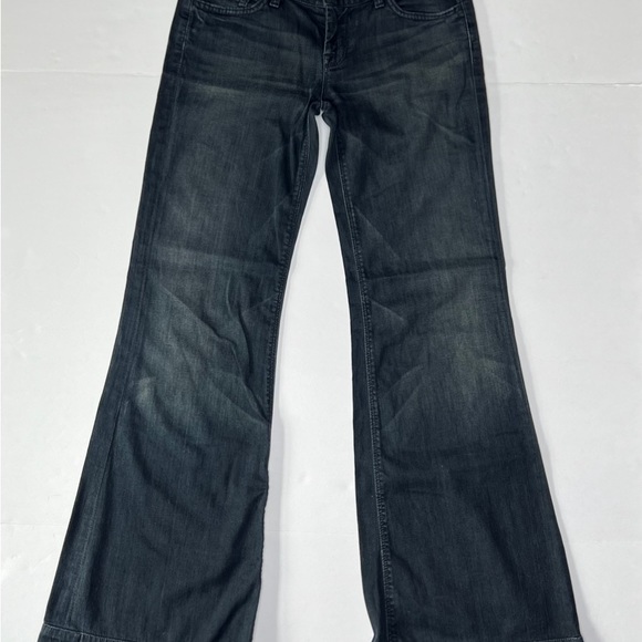 7 for all mankind women’s jeans size 26 flared bottom low rise ginger - Picture 4 of 12